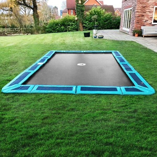 14ft Rectangle Trampoline Capital In, In Ground Trampoline Safety