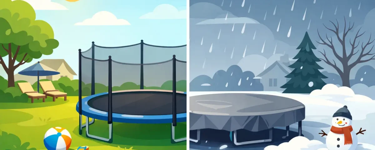 Can Trampolines Stay Outside? Family Guide