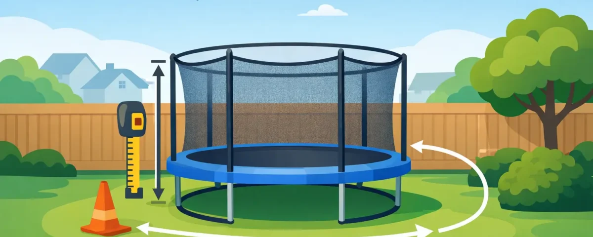 Trampoline Clearance Measurement for Safe Yards