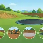 Sloped Yard Preparation for In-Ground Trampolines